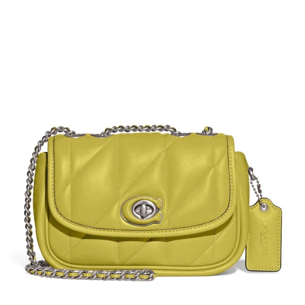 Coach Quilted Crossbody Bag - Yellow